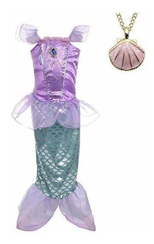 Tales Lito Angels Girls Dress Up Mermaid Traje De Hada Siren