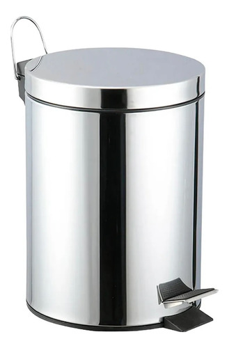 Lixeira Inox 12 Litros Com Pedal E Cesto Removível