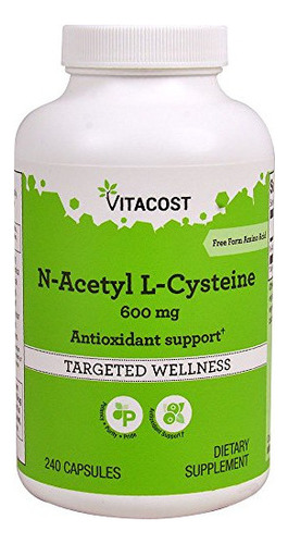 Vitacost N-acetil Cisteína (nac) - 600 Mg - 240 Cápsulas