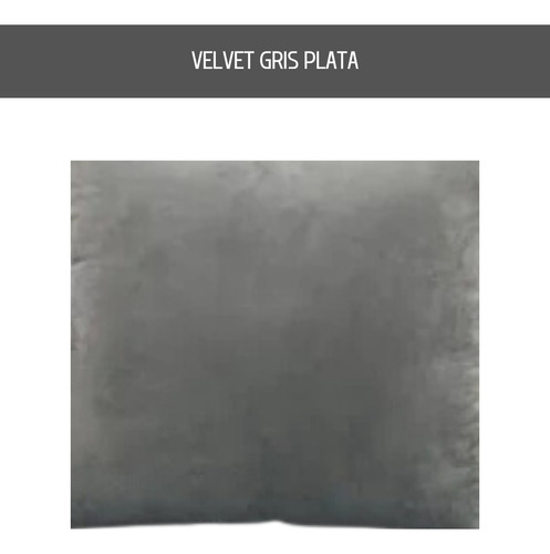 Juego De 4 Cojines De Terciopelo Rellenos De 45x45 Plata Terciopelo