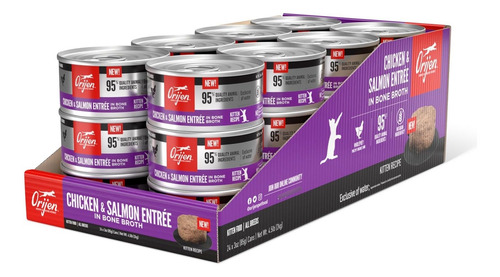 Orijen Kitten Chicken And Salmon Entree 3 Oz -24 Latas