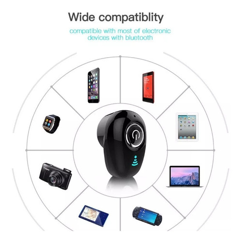 Imagen 4 de 8 de Mini Audífono Bluetooth / 1 Unidad / Milenoil