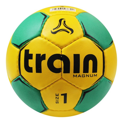 Balon De Handball Train Magnum Cuero Pu Amarillo-verde