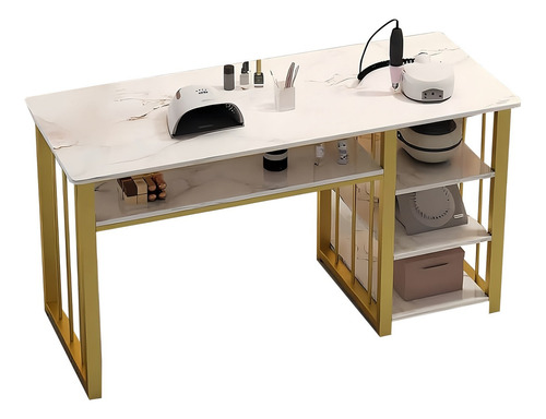 Mesa De Manicura Blanca Moderna Y Sencilla 120 Cm Blanco