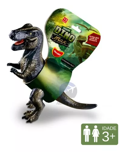 Dinossauro Rex Brinquedo De Vinil Borracha Macio Dino Max