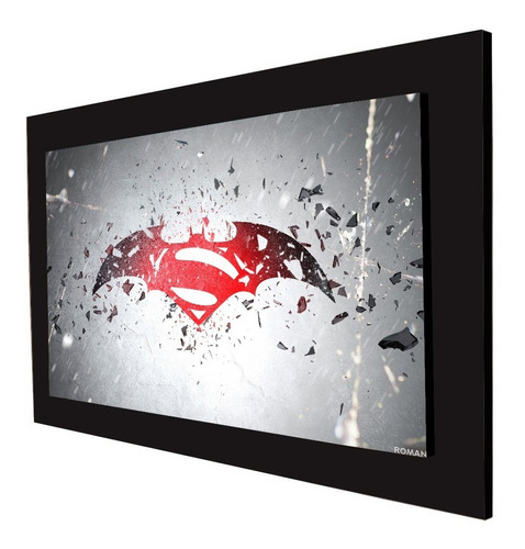 Cuadro 60x40cms Decorativo Batman Vs Superman+envío Gratis