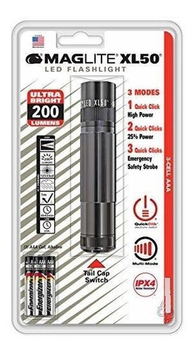 Maglite Xl50-s3096linterna Led Maglite Xl50 Aaa De 3 Celdas,