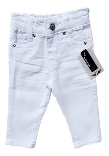 Calça jeans infantil branca sales
