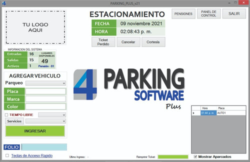 Software Programa Estacionamiento Fácil