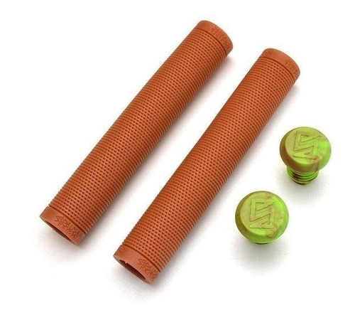 Puños Stranger Grips ¡mostaza! + Bar Ends Pro Bmx ¡oferta!