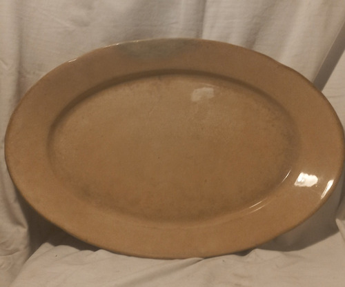 Bandeja De Ceramica Reparada, Grande, 46 Cm X 30 Cm