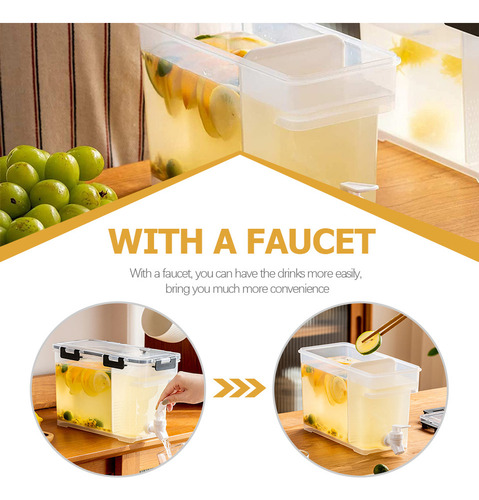 L Recipiente Con Tapa, Cubo De Té Hervido En Frío For Nevera