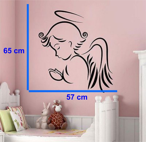Adesivo De Parede Anjo Anjinho Quarto De Bebê Bebe Nenen