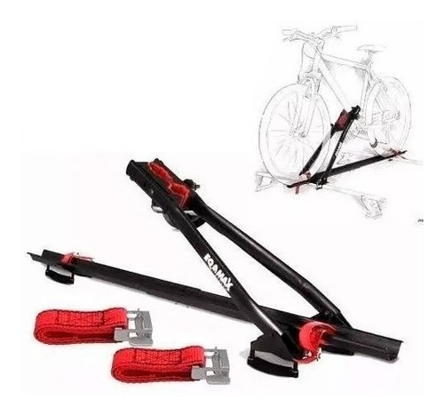 Suporte Rack De Teto Bicicleta Transbike Eqmax Velox 1 Bike