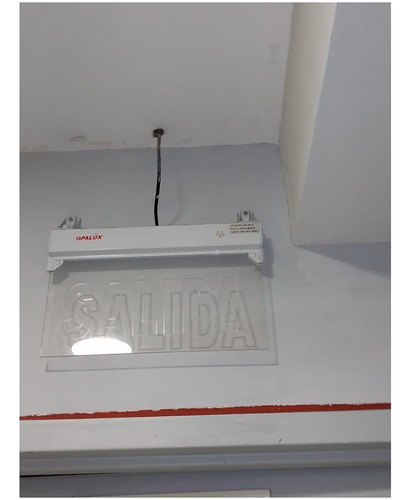 Letrero Señalizador Acrilico Led Salida Op-397 Opalux Reliev