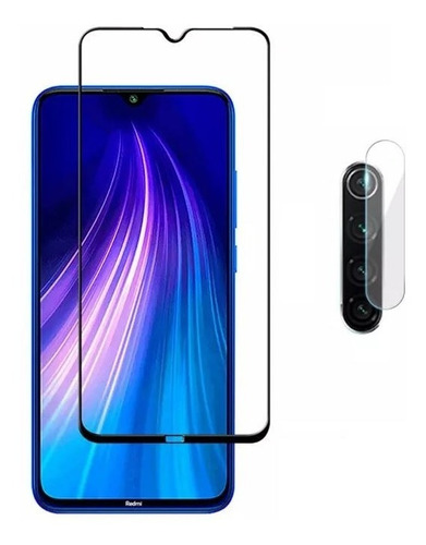 Xiaomi Redmi Note 8  Vidrio Templado Cámara + Pantalla 5d