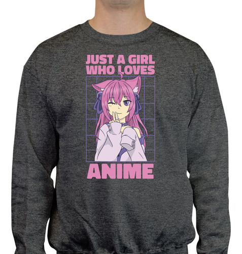 Sudadera Unisex Just A Girl Who Loves Anime