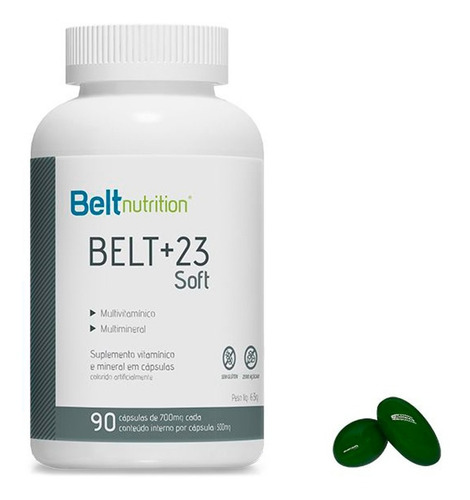 Suplemento Em Cápsulas Belt Nutrition +23 Soft Em Pote 90 Un