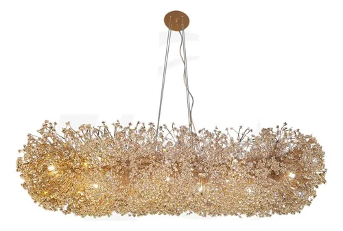 comprar Lustre Pendente Dente De Leão Retangular 120cm Lojas De Luxo