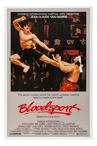 Bloodsport Poster Original De La Película