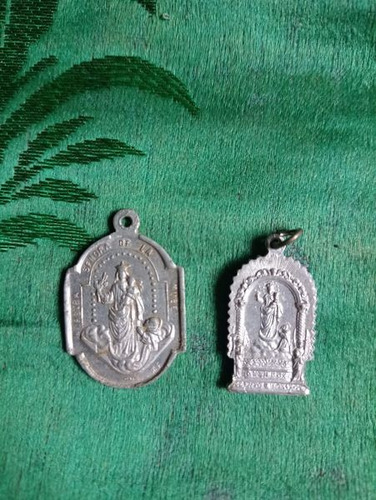 Antiguas Medallas Señor De Los Milagros Religioso Cristo