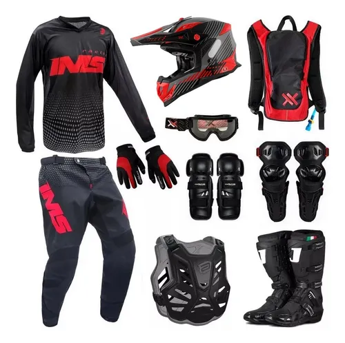 Kit Equipamento Roupa Trilha Motocross Asw Ims 19 Completo