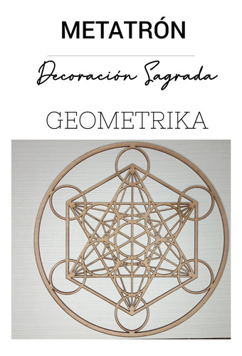 Geometría Sagrada Metatrón Madera Decoración Pared Adorno