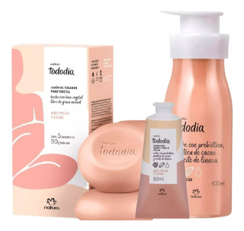 Kit Natura Tododia Crema Corporal  + Jabón +  Crema De Manos