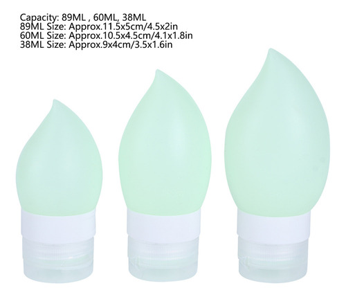 Recipientes De Champú Travel Bottle De Silicona Para Apretar