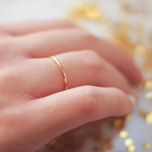 Alianza Hilo Oro 18k Boda Casamiento 1 7gr El Par Garantia