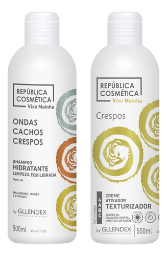 Gllendex Kit Vixe Mainha Shampoo + Crema De Peinar Rulos