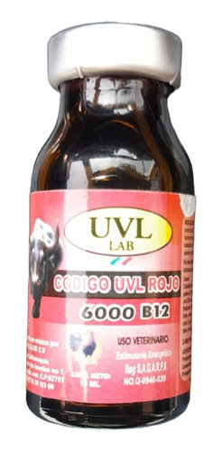 B12 6000 Código Rojo Uvl 10ml (2pzs)