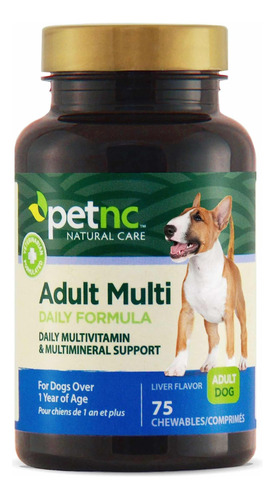 Suplemento Multivitaminico Para Perros Adultos Petnc 75 Tabl