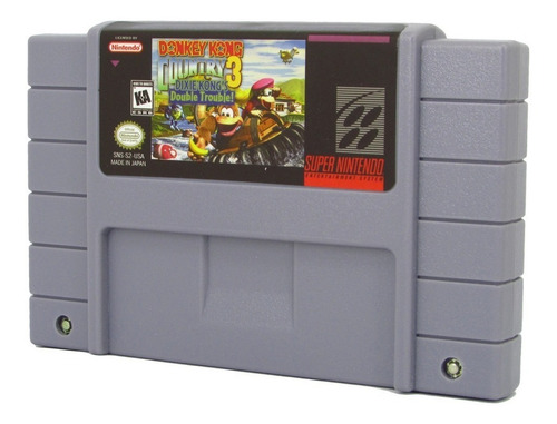 Fita Snes Donkey Kong Country 3 Cartucho Salvando