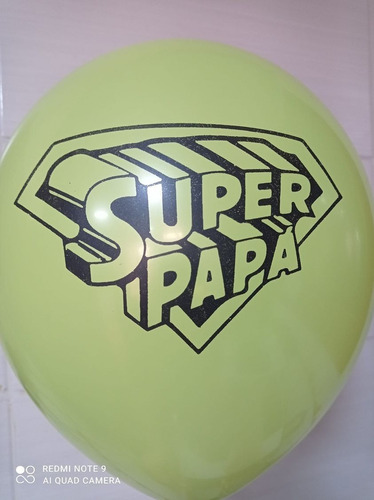 Set 50 Globos Día Del Padre Latex R12 Impreso Surtido