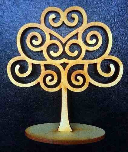 Imagen 5 de 7 de 60 Árboles De La Vida Fibrofacil Madera Souvenir Pintar 15cm