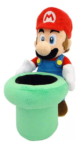 Peluche Mario & Warp Pipe Plush 23cm Nuevo