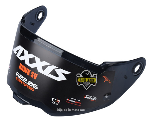 Mica Para Casco Axxis Hawk - Humo