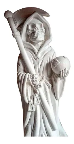 Santa Muerte De Pie En Yeso