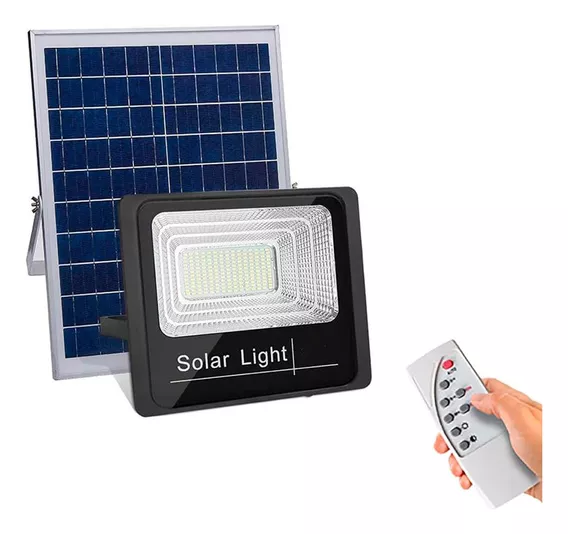 Reflector Calle Led Lámpara Exterior 600w Panel Solar Aparte