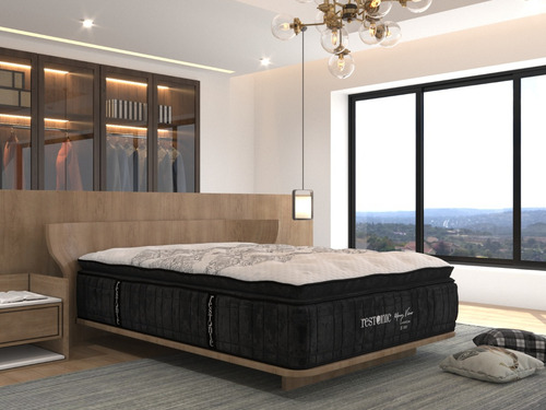Colchón King Size Restonic Memory Foam Euro Latex Premium