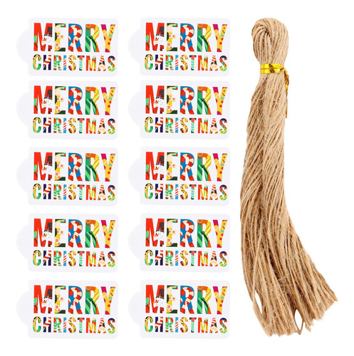 Imagem 6 de 8 de 2 Conjuntos Feliz Natal Diy Etiquetas Etiquetas Papel De Emb