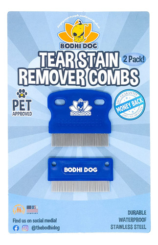 Juego De 2 Peines Quitamanchas Bodhi Dog Para Perros Y C