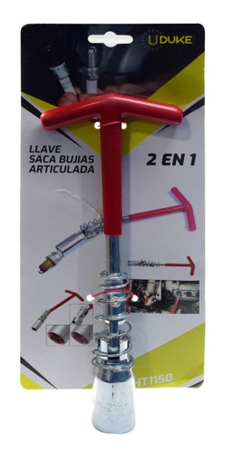 Llave Saca Bujias 2 En 1 Articulada 16mm Y 21mm Uduke