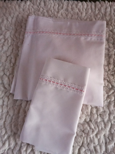 Sabanas Moices Catre, Colecho 100cmx75. 3 Piezas
