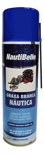 Graxa Branca Náutica Spray Nautibelle 300ml Barco Lancha