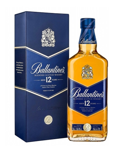 Whisky Ballantines 12 Años 750ml. Con Estuche - 