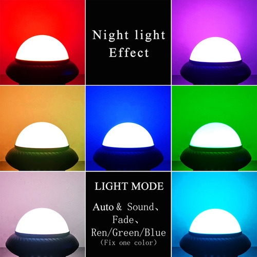 Jogo De Festa Ambient Night Light Magic Light Mini Ball Soun