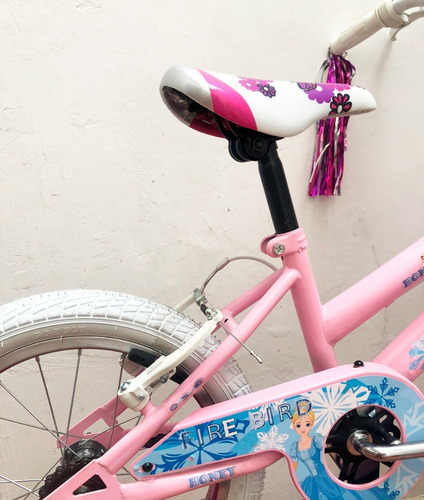 Imagen 2 de 2 de Bicicleta Infantil Niña Fire Bird Honey Rodado 16