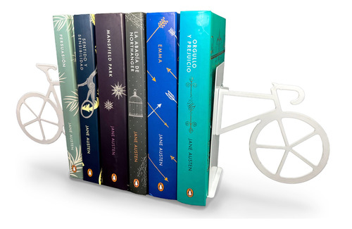 Sujeta Libros Bicicleta Color Blanco